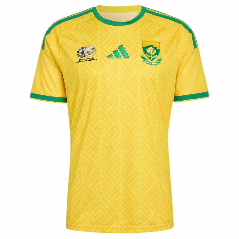 Men's adidas Yellow South Africa National Team 2026 Home Replica Jersey