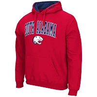 Sweat à capuche Colosseum rouge pour homme, avec logo et arche des Jaguars de l'Alabama du Sud