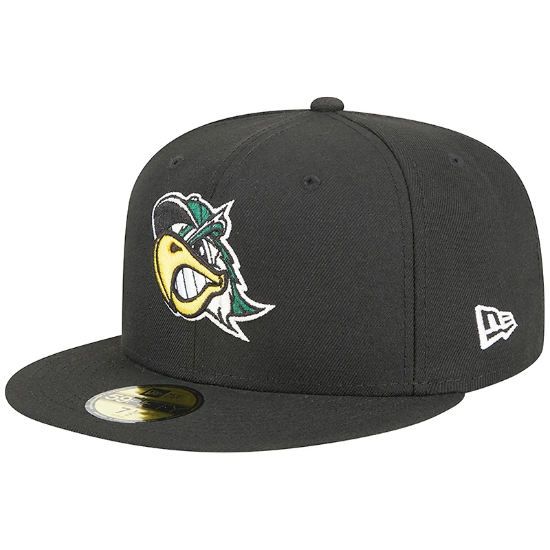 Casquette ajustée 59FIFTY South Bend Cubs pour homme New Era noire