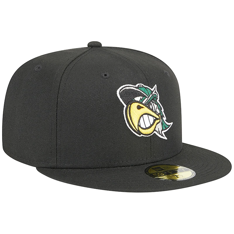 Men's New Era Black South Bend Cubs Theme Nights Silver Hawks  59FIFTY Fitted Hat