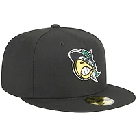Men's New Era Black South Bend Cubs Theme Nights Silver Hawks  59FIFTY Fitted Hat