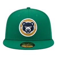 Casquette ajustée New Era verte pour homme, édition spéciale South Bend Cubs Minor League Theme Nights 59FIFTY