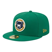 Men's New Era  Green South Bend Cubs Minor League Theme Nights 59FIFTY Fitted Hat