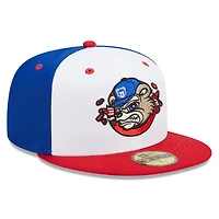 Casquette ajustée 59FIFTY pour homme South Bend Cubs Marvel x Minor League New Era blanche/rouge