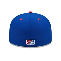 Casquette ajustée 59FIFTY pour homme South Bend Cubs Marvel x Minor League New Era blanche/rouge
