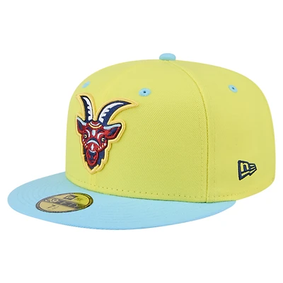 Casquette ajustée 59FIFTY jaune South Bend Cubs Copa de la Diversión New Era pour homme