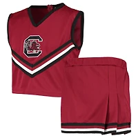 Ensemble de cheerleading deux pièces grenat pour jeunes filles, South Carolina Gamecocks