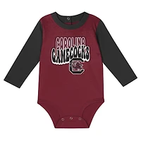 Ensemble body et pantalon à manches longues pour bébé noir South Carolina Gamecocks Double Up
