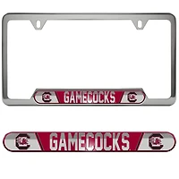 Cadre de plaque d'immatriculation en relief Logo Brands South Carolina Gamecocks