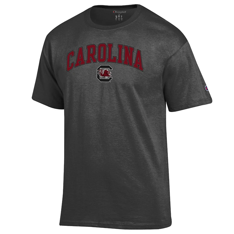 T-shirt à logo Arch Over Champion Charcoal South Carolina Gamecocks pour homme