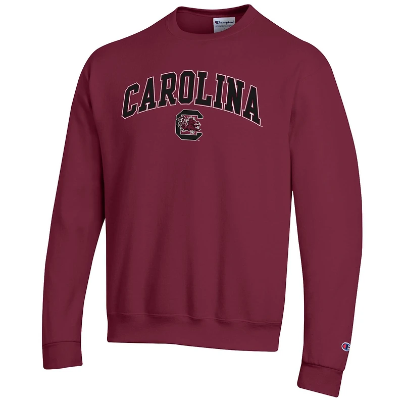 Sweat-shirt à enfiler avec logo Arch Over Champion Garnet South Carolina Gamecocks pour homme