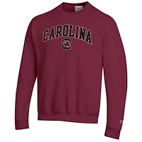 Sweat-shirt à enfiler avec logo Arch Over Champion Garnet South Carolina Gamecocks pour homme