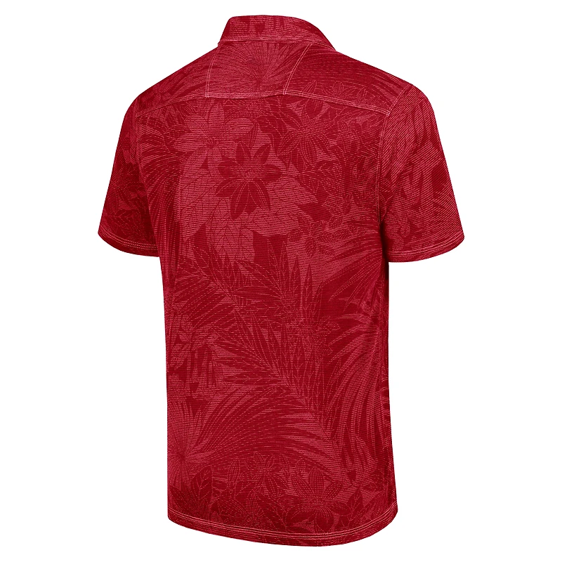 TBH SCAR MAROON MENS TOMMY BAHAMA B&T SPORT SANTIAGO PARADISE POLO POLMENXSS