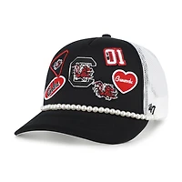 Casquette ajustable pour homme « 47 » noire et blanche des Gamecocks de Caroline du Sud