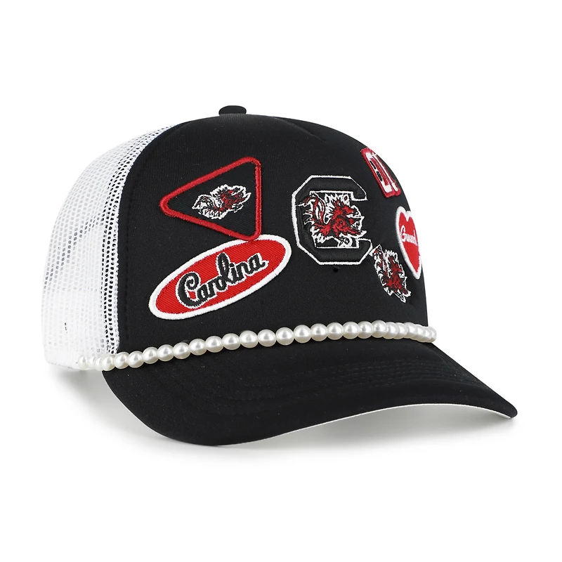 Casquette ajustable pour homme « 47 » noire et blanche des Gamecocks de Caroline du Sud