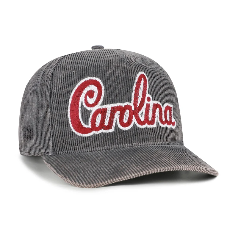 Chapeau ajustable en velours côtelé gris '47 South Carolina Gamecocks Reclaim Snow Wash pour homme