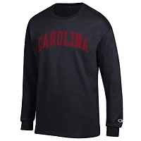Men's Champion  Black South Carolina Gamecocks Basic Arch Long Sleeve T-Shirt