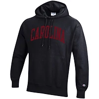 Sweat à capuche coupe décontractée Champion Black South Carolina Gamecocks Team Arch Reverse Weave pour homme