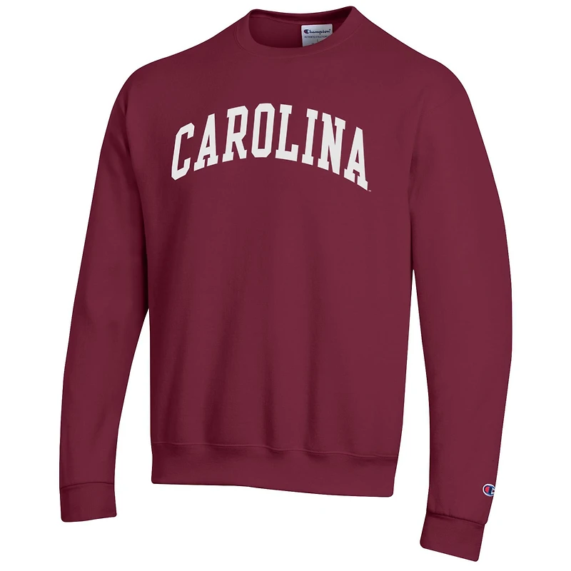 Men's Champion Garnet South Carolina Gamecocks Basic Arch Fleece Pullover Sweatshirt