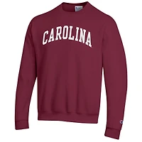 Men's Champion  Garnet South Carolina Gamecocks Basic Arch Fleece Pullover Sweatshirt