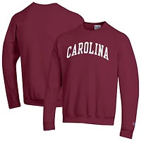 Men's Champion  Garnet South Carolina Gamecocks Basic Arch Fleece Pullover Sweatshirt