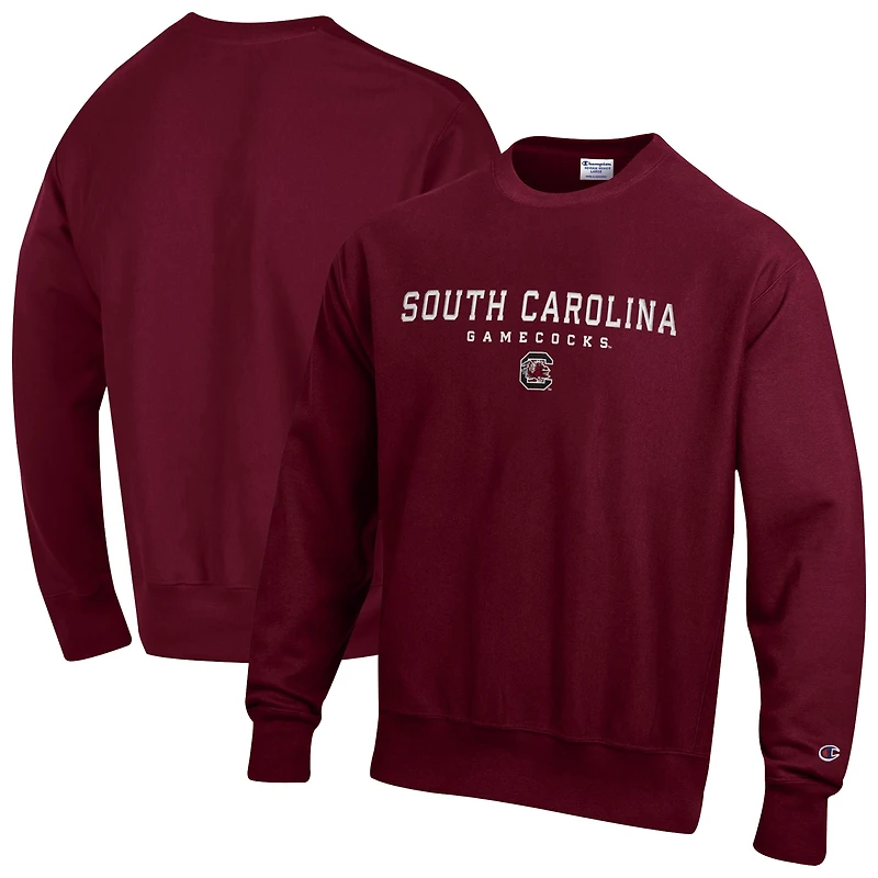 Sweat-shirt à tissage inversé Champion Garnet South Carolina Gamecocks pour homme