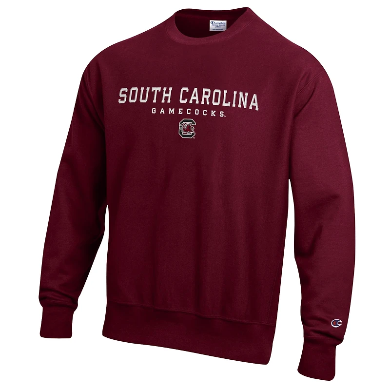 Sweat-shirt à tissage inversé Champion Garnet South Carolina Gamecocks pour homme