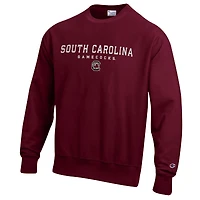 Sweat-shirt à tissage inversé Champion Garnet South Carolina Gamecocks pour homme