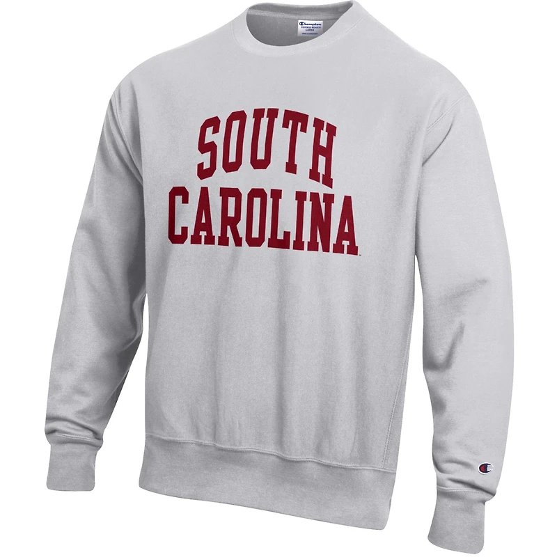 Men's Champion Gray South Carolina Gamecocks Reverse Weave Fleece Sweatshirt