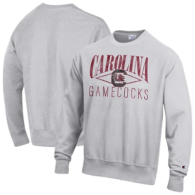 Men's Champion Gray South Carolina Gamecocks Reverse Weave Fleece Sweatshirt