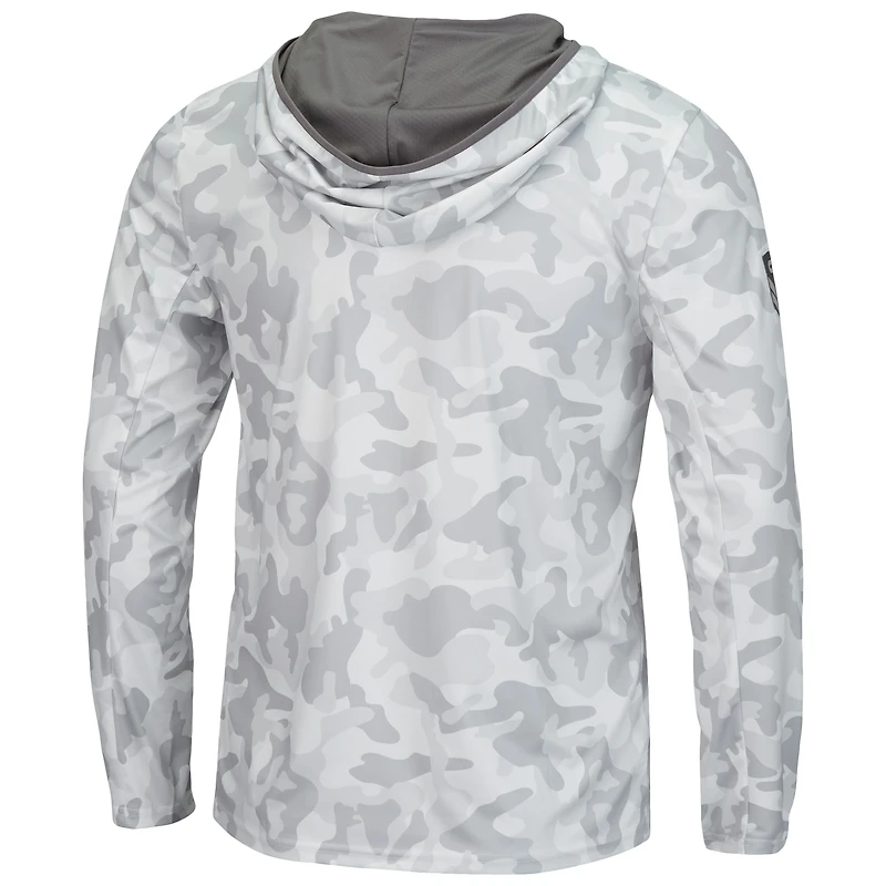 Colosseum Arctic Camo South Carolina Gamecocks OHT Military Appreciation Sweat à capuche manches longues pour homme
