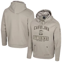 Sweat à capuche pour homme Colosseum Oatmeal South Carolina Gamecocks Operation Hat Trick Battalion
