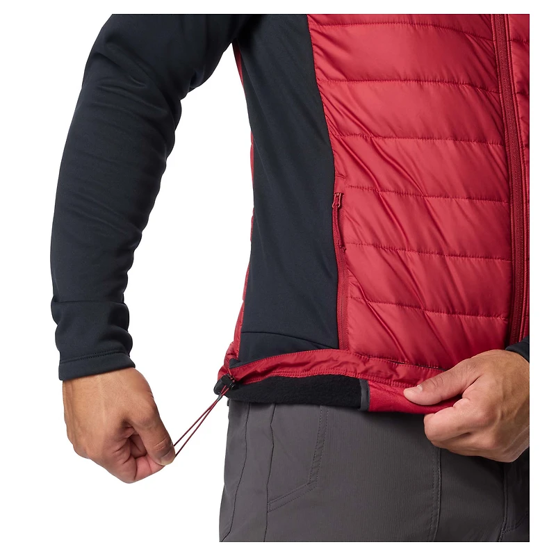 Veste à capuche hybride entièrement zippée Out-Shield pour homme Columbia Black/Garnet South Carolina Gamecocks