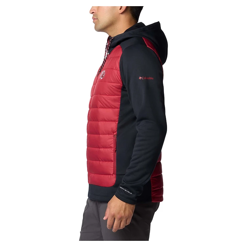 Veste à capuche hybride entièrement zippée Out-Shield pour homme Columbia Black/Garnet South Carolina Gamecocks