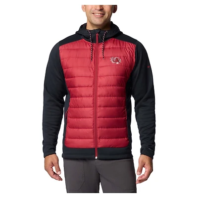 Men's Columbia Black/Garnet South Carolina Gamecocks Out-Shield Hybrid Full-Zip Hoodie Jacket