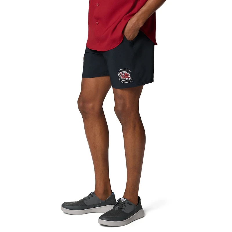 Men's Columbia Black South Carolina Gamecocks PFG Terminal Roamer™ Omni-Shade™ Stretch Shorts