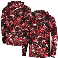 Columbia Black South Carolina Gamecocks PFG Terminal Tackle Omni-Shade Rippled T-shirt à capuche manches longues pour homme