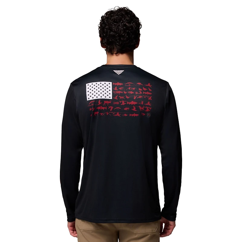 Men's Columbia  Black South Carolina Gamecocks PHG Terminal Shot Long Sleeve T-Shirt
