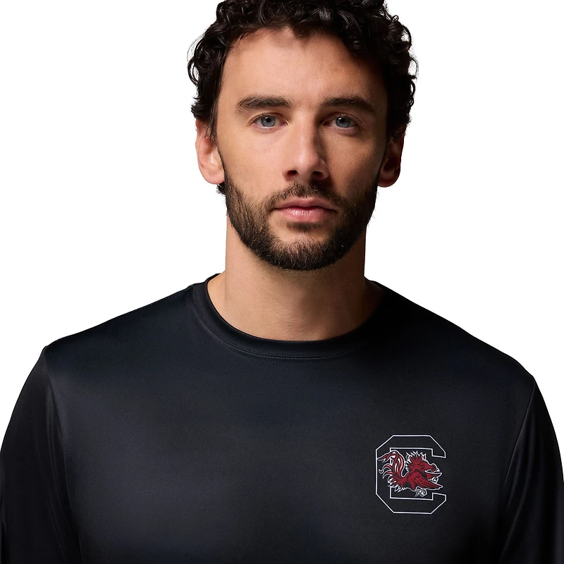T-shirt à manches longues PHG Terminal Shot pour homme, noir, des Gamecocks de Caroline du Sud Columbia
