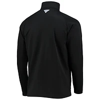 Men's Columbia Black South Carolina Gamecocks Terminal Tackle Fleece Raglan Omni-Shade Quarter-Zip Jacket