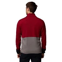 Men's Columbia Garnet/Gray South Carolina Gamecocks Hike Omni-Wick Half-Zip Pullover
