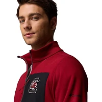 Pull-over demi-zip Omni-Wick Hike pour homme Columbia grenat/gris South Carolina Gamecocks