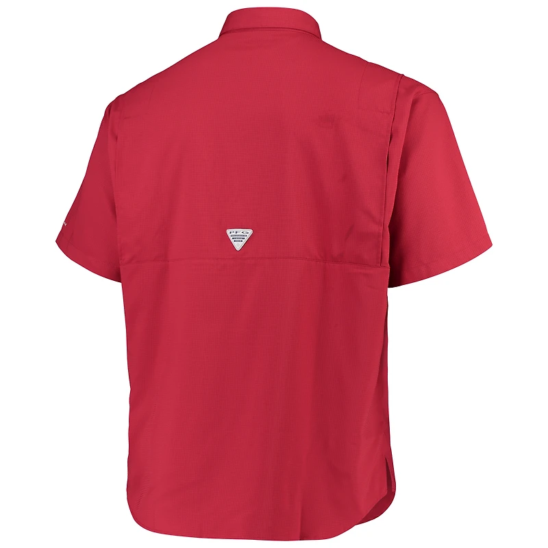 Chemise boutonnée pour homme Columbia Garnet South Carolina Gamecocks Big & Tall Collegiate Tamiami