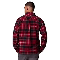 Men's Columbia  Garnet South Carolina Gamecocks Flare Gun Omni-Wick Flannel Long Sleeve Button-Up Shirt