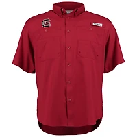Men's Columbia Garnet South Carolina Gamecocks PFG Tamiami Shirt