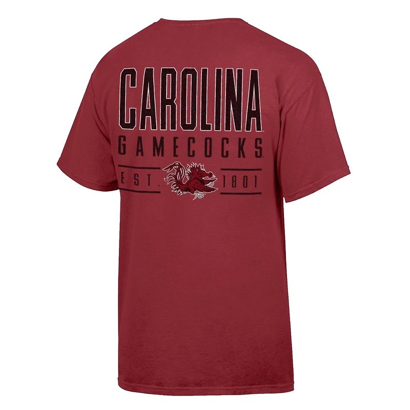 Men's ComfortWash Garnet South Carolina Gamecocks Big Name T-Shirt