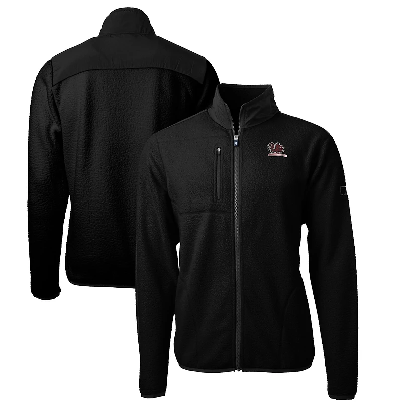 Men's Cutter & Buck Black South Carolina Gamecocks Big Tall Cascade Eco Sherpa Fleece Full-Zip Jacket