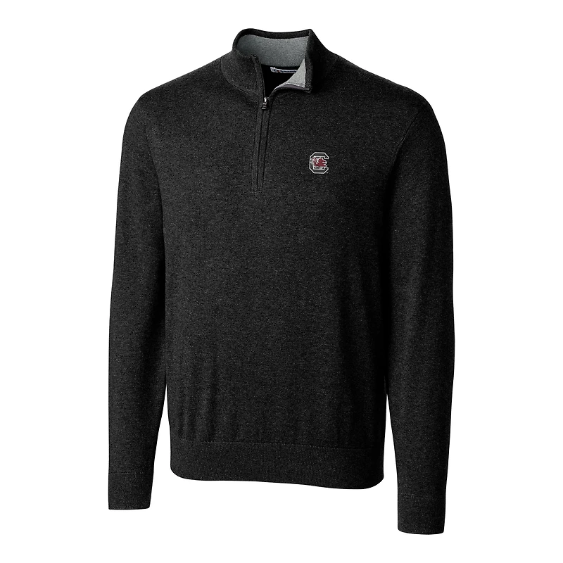 Veste demi-zipée Lakemont pour homme, couleur noire, des South Carolina Gamecocks, de coupe grande et taille.