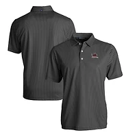 Polo extensible recyclé à imprimé symétrique écologique Pike pour homme, couleur noire, des South Carolina Gamecocks, de coupe Cutter & Buck, taille grande et