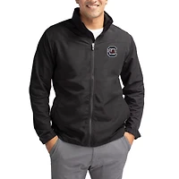 Veste zippée intégrale Cutter & Buck noire South Carolina Gamecocks Charter Eco Recycled pour homme